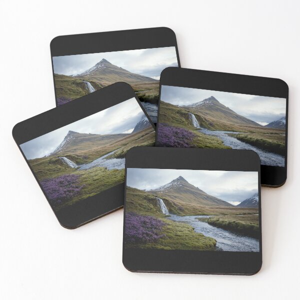 Item preview, Serene Waterfall in Iceland with Majestic Mountain Views designed and sold by regnumsaturni.