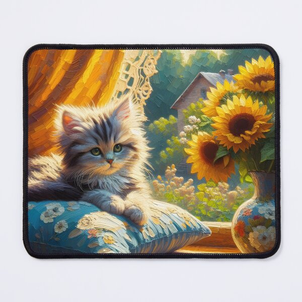 Item preview, Kitten on the windowsill designed and sold by NadyaMichaels.