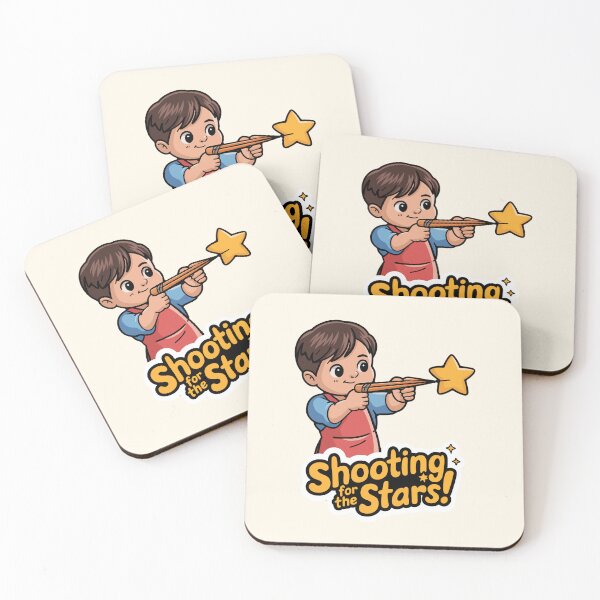 Item preview, Shooting for the Stars! Motivational Design for Aspiring Kids designed and sold by MolonasDesigns.