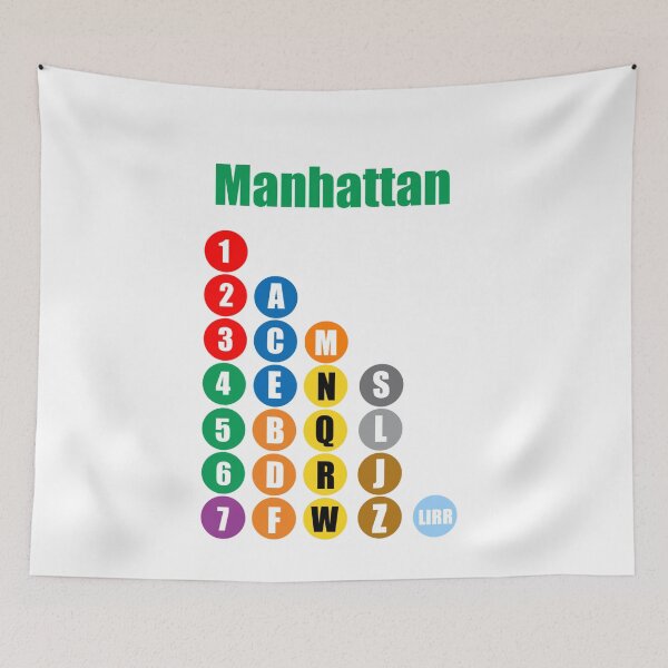 Item preview, Manhattan train lines Green designed and sold by Mozart3.