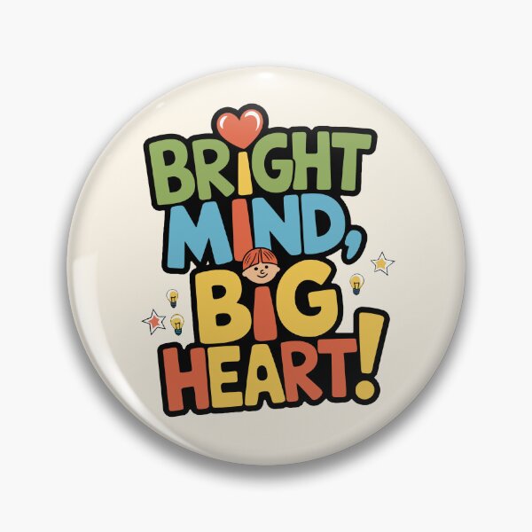 Item preview, Bright Mind, Big Heart! Inspirational Design for Kids designed and sold by MolonasDesigns.