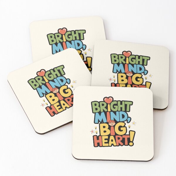 Item preview, Bright Mind, Big Heart! Inspirational Design for Kids designed and sold by MolonasDesigns.