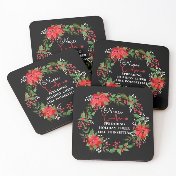 Item preview, nurse: Spreading Holiday Cheer Like Poinsettias designed and sold by mrobpeach2.
