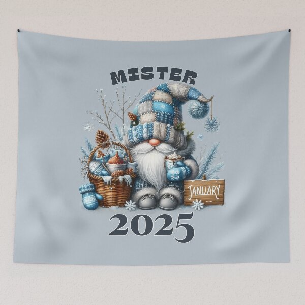 Item preview, Mister January 2025 Gnome Winter Wonderland Design designed and sold by bAIryBarn.