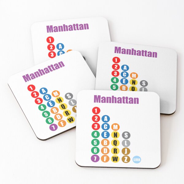 Item preview, Manhattan train lines purple designed and sold by Mozart3.