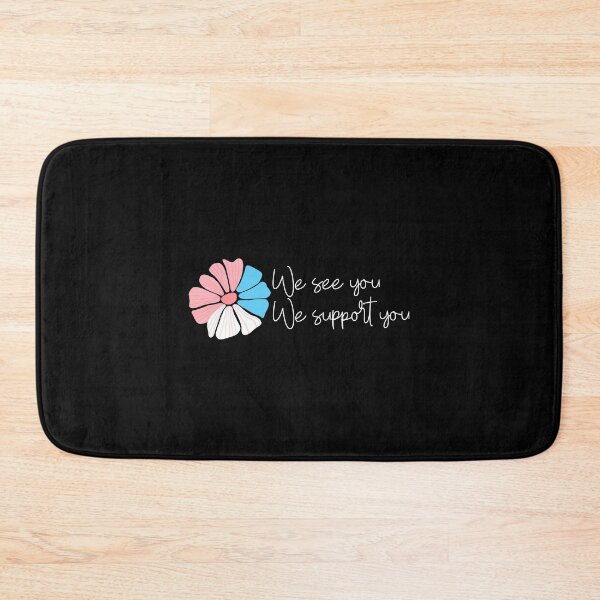 Item preview, Trans flag retro flower: all profit donated to organizations that support trans people designed and sold by seekingclarity.