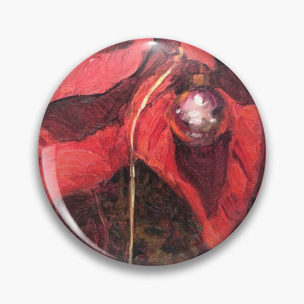 Item preview, Silver Glass Ornaments on Poinsettia designed and sold by RobertMcKayArt.