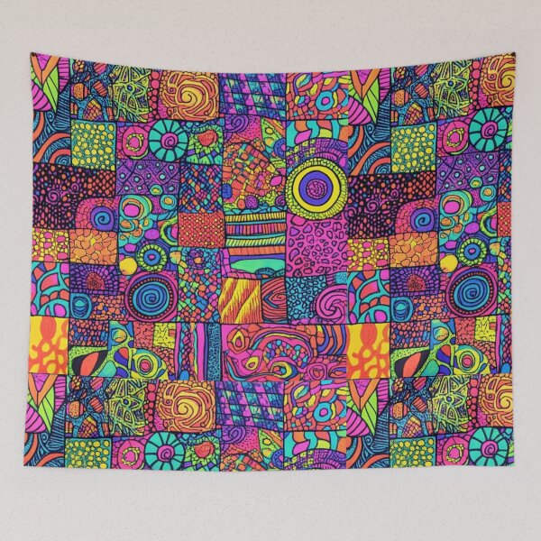 Item preview, Psychadelic Tiles designed and sold by Ellimade.