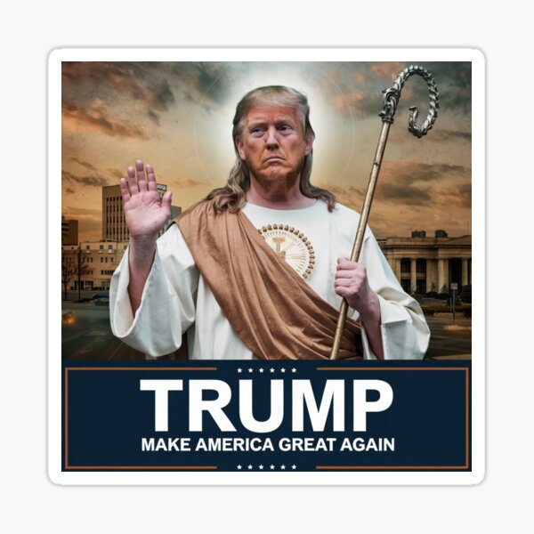 Item preview, JESUS TRUMP . TRUMP DRESSED AS JESUS CHRIST  designed and sold by Obinne.