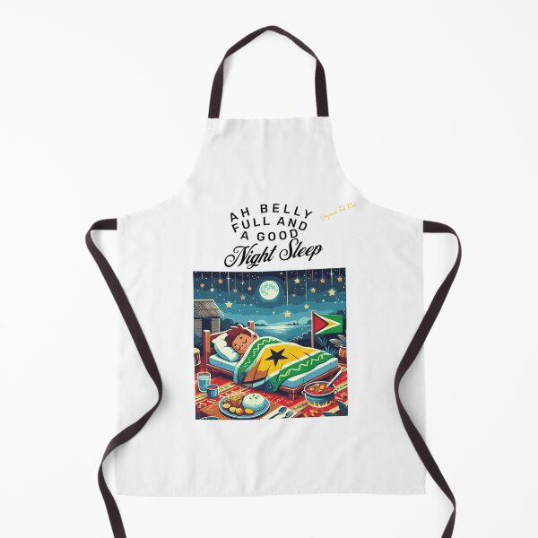 Item preview, Guyana Funny Quote Design, "Ah Belly Full And A Good Night Sleep", Guyanese Proverbs, Bold Guyanese Quote Caribbean Wisdom Quote Design designed and sold by KaribbeanPosse.