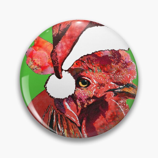 Item preview, Oh Joy Funny Rooster Holiday Christmas Art designed and sold by Sharon Cummings Art.
