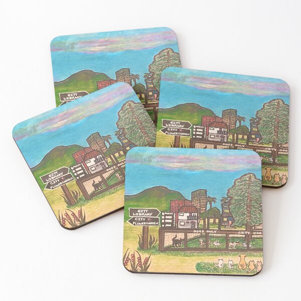 Item preview, The Dog Park Invaded by Cats designed and sold by erinelise209.