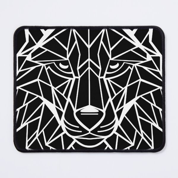 Item preview, Geometric Wolf with white lines designed and sold by RedCaterpillar.
