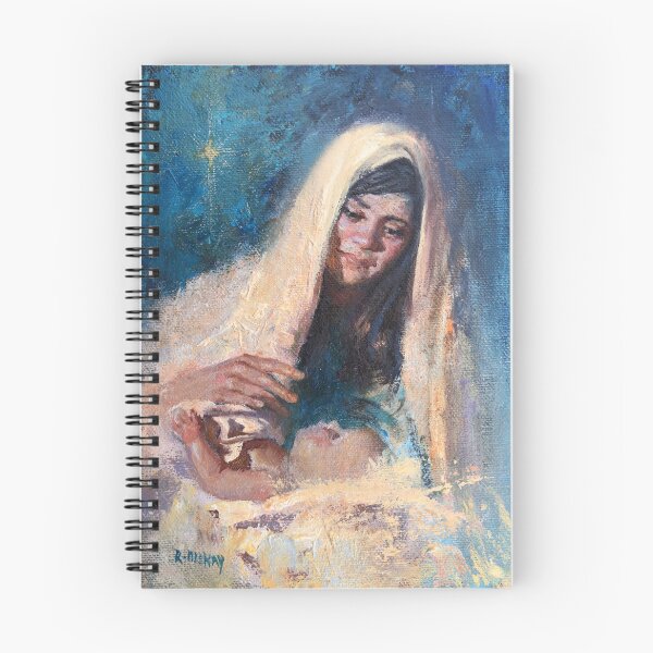 Item preview, Holy Night Mary and Baby Jesus designed and sold by RobertMcKayArt.