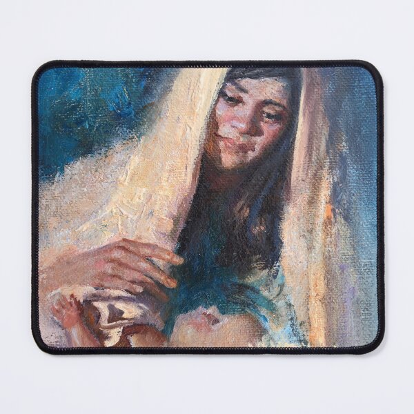 Item preview, Holy Night Mary and Baby Jesus designed and sold by RobertMcKayArt.