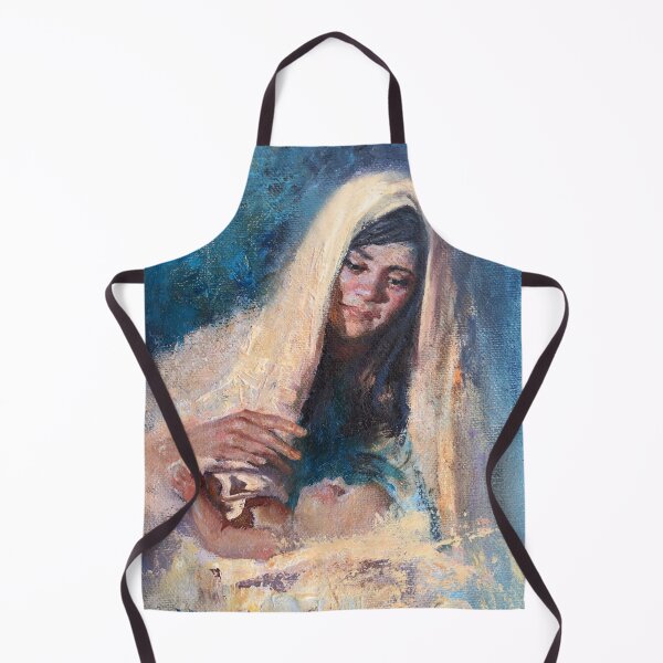 Item preview, Holy Night Mary and Baby Jesus designed and sold by RobertMcKayArt.