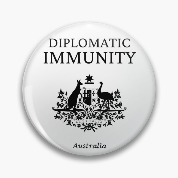 Item preview, Australian Diplomatic Immunity, Black designed and sold by UNK-Fatigues.