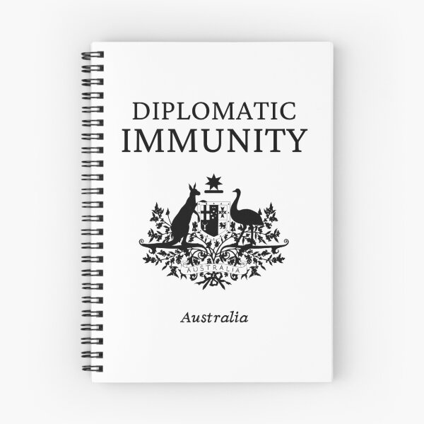 Item preview, Australian Diplomatic Immunity, Black designed and sold by UNK-Fatigues.
