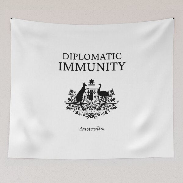 Item preview, Australian Diplomatic Immunity, Black designed and sold by UNK-Fatigues.