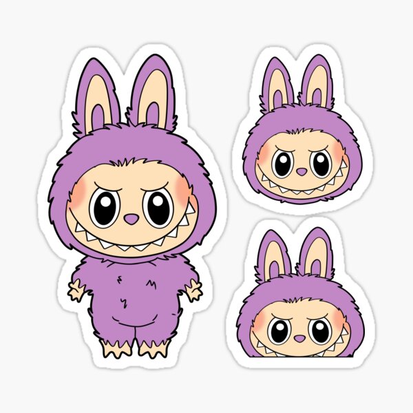 Item preview,  labubu whole body and peeker design purple designed and sold by Diyanggostyle.