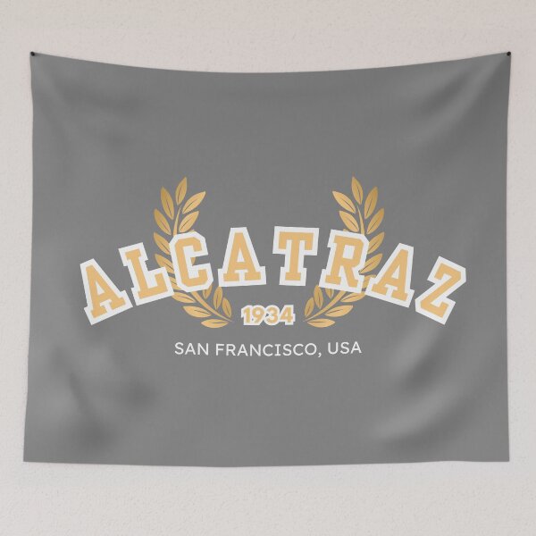 Item preview, Alcatraz Prison “Varsity,” Gold and White designed and sold by UNK-Fatigues.