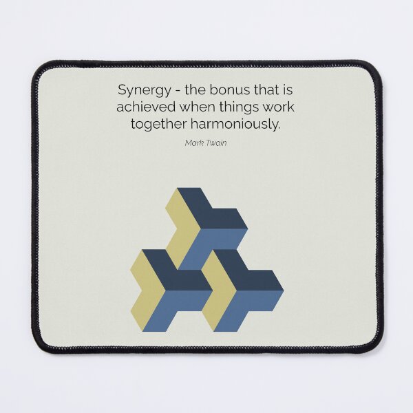 Item preview, Mark Twain Synergy Quote Geometric Art designed and sold by kakarikihill.