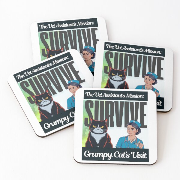 Item preview, The Vet Assistant's Mission: Survive Grumpy Cat’s Visit designed and sold by MaFleiva.