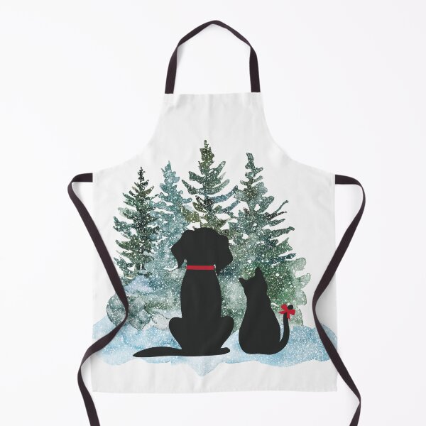 Item preview, Dog Lover Cat Owner Gift For Pet Parents Forest Snow Trees Seasonal Gift Tis The Season designed and sold by CCKimShop.