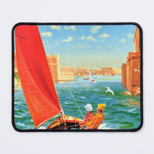 Item preview, Fly BEA to Malta Travel Poster – British European Airways by Bagley designed and sold by digitalvintage.