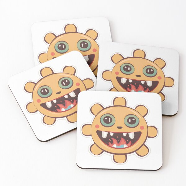 Item preview, Cute groovy monster sun, orange character designed and sold by OM-lova.