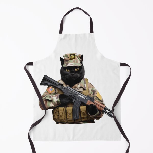 Item preview, BLACK CAT WITH AK47 MEME designed and sold by Obinne.