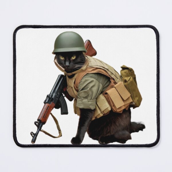 Item preview,  CAT WITH AK47 MEME designed and sold by Obinne.