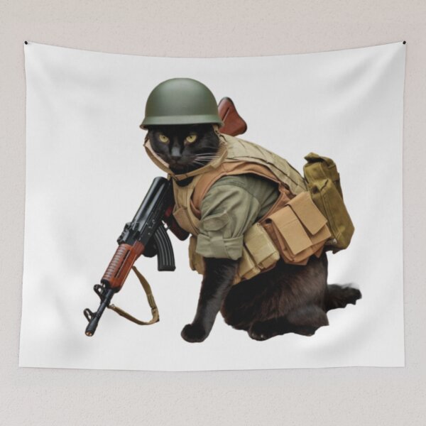 Item preview,  CAT WITH AK47 MEME designed and sold by Obinne.