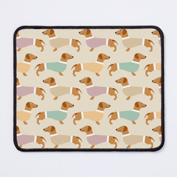 Item preview, Cute Dachshund pattern designed and sold by FatBirdie.