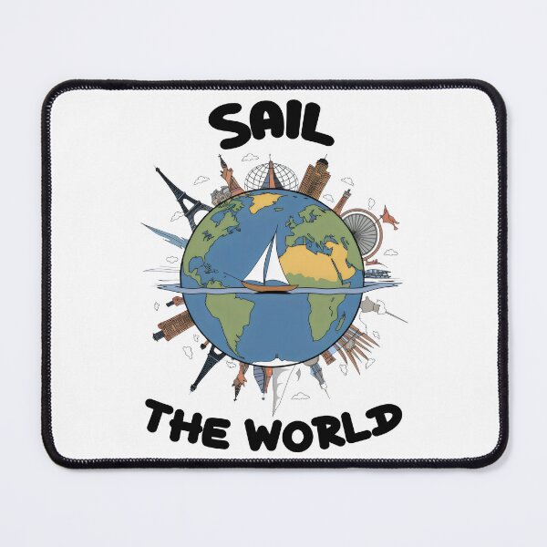 Item preview, Sail the World Travel Illustration designed and sold by Prime-Studio.