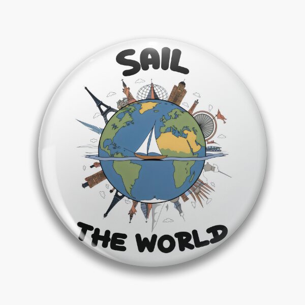 Item preview, Sail the World Travel Illustration designed and sold by Prime-Studio.