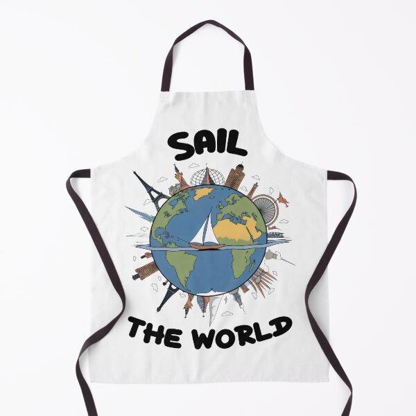 Item preview, Sail the World Travel Illustration designed and sold by Prime-Studio.
