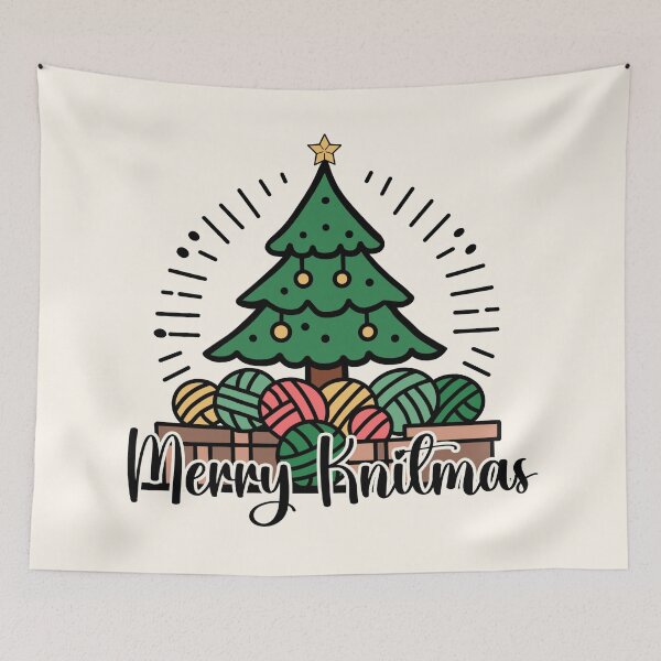 Item preview, Merry knitmas - knitting holiday designed and sold by EvergreenWhimsy.