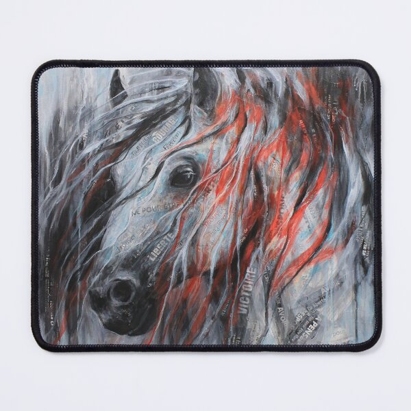 Item preview, Alanak, the majestic white horse with a fiery mane designed and sold by Nadjejda Gilbert.