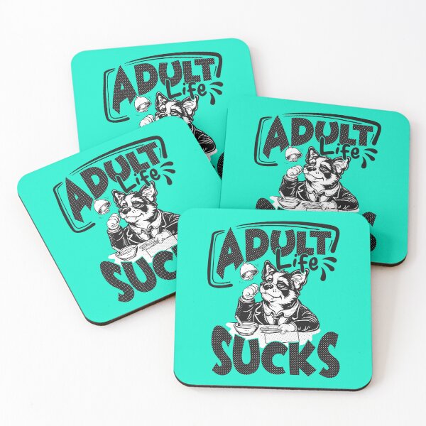Item preview, "Adult Life Sucks" Hilarious Sarcastic T-Shirt for Adults Who Get the Struggle designed and sold by Hope2123.