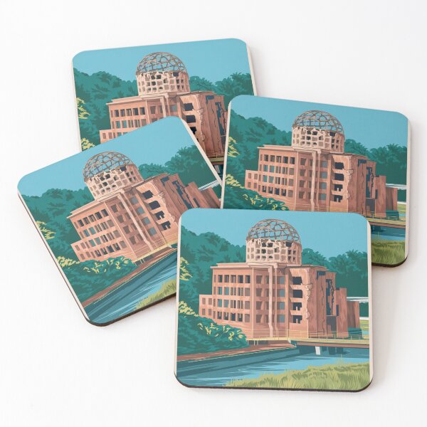 Item preview, Hiroshima Vintage Travel Poster designed and sold by TravelerRat.