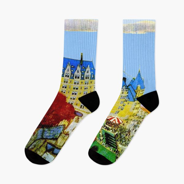 Item preview, Quebec Canada Vintage Chateau Frontenac Travel and Tourism Advertising Print designed and sold by posterbobs.