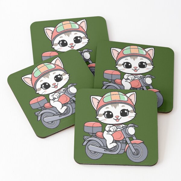 Item preview, Whiskers on Wheels: Happy Kitty’s Motorcycle Adventure designed and sold by ByMoss.