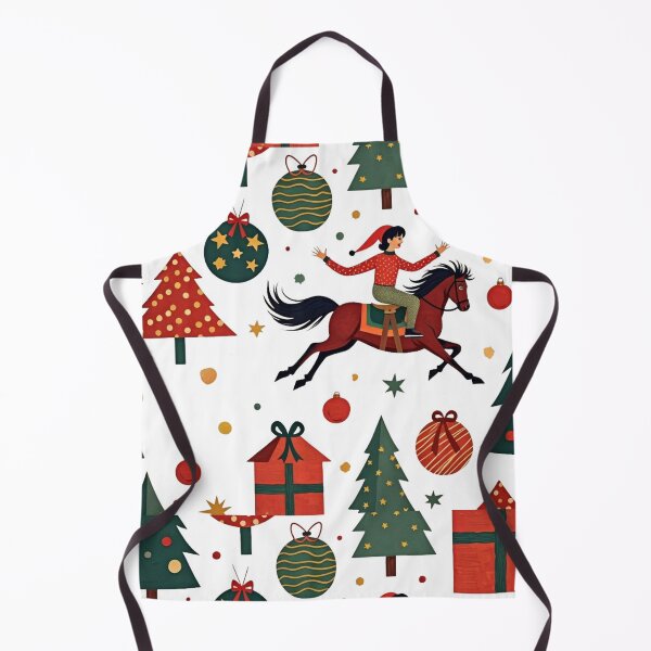 Item preview, VINTAGE RETRO EQUESTRIAN CHRISTMAS HORSE PATTERN designed and sold by Arts4U.