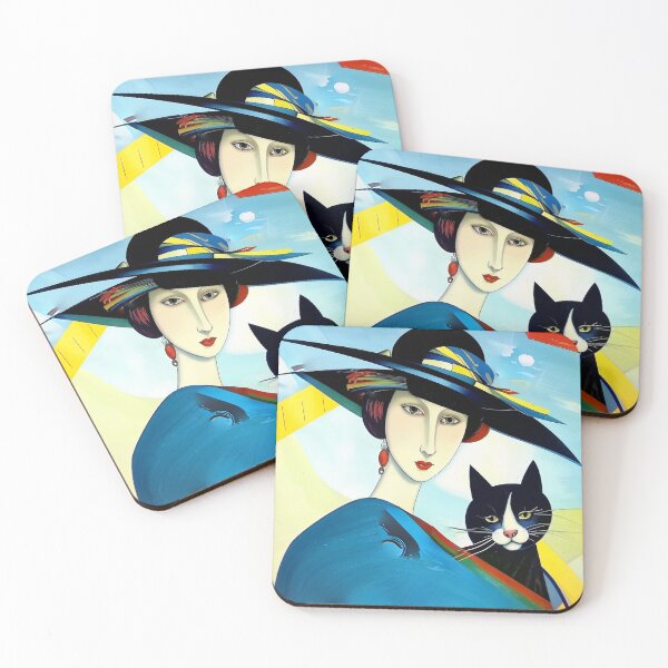 Item preview, Beautiful girl with a cat. designed and sold by Natalia-Vlad.