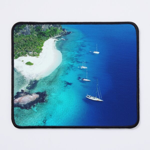 Item preview, Sailboats anchored in the Fijian Islands designed and sold by OceanPrintz.