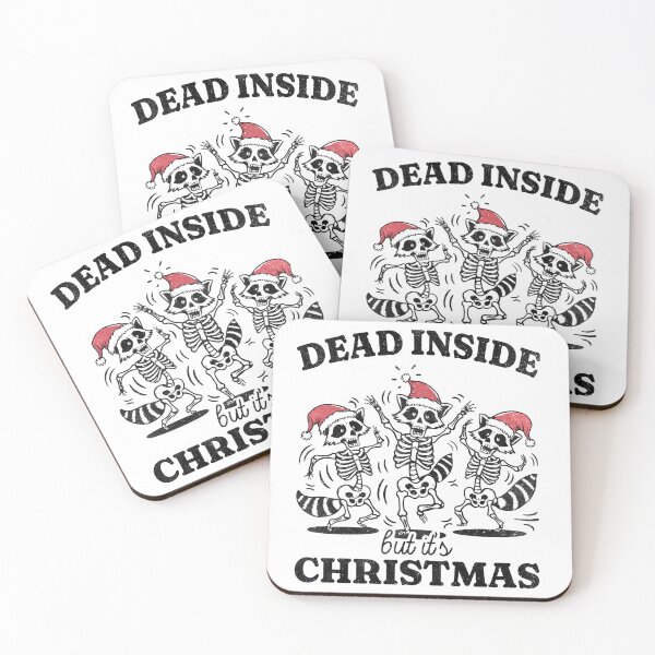 Item preview, Divertido mapache navideño muerto por dentro designed and sold by Jibshop ⭐⭐⭐⭐⭐.