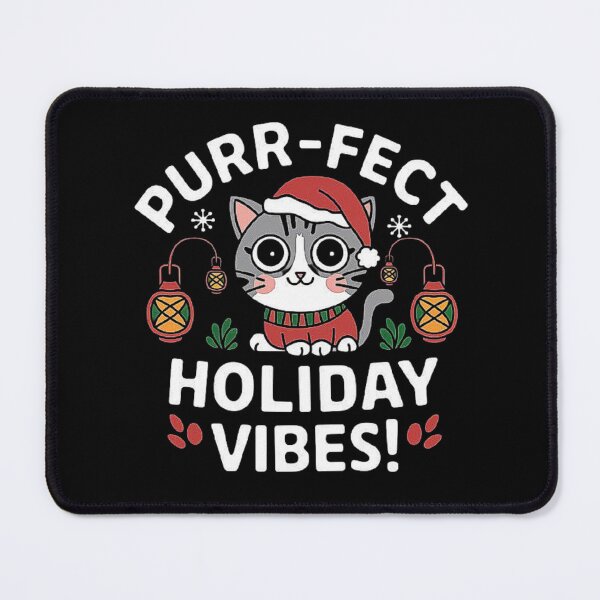 Item preview, Purr-fect Holiday Vibes – Cute Christmas Cat Design designed and sold by love3617.