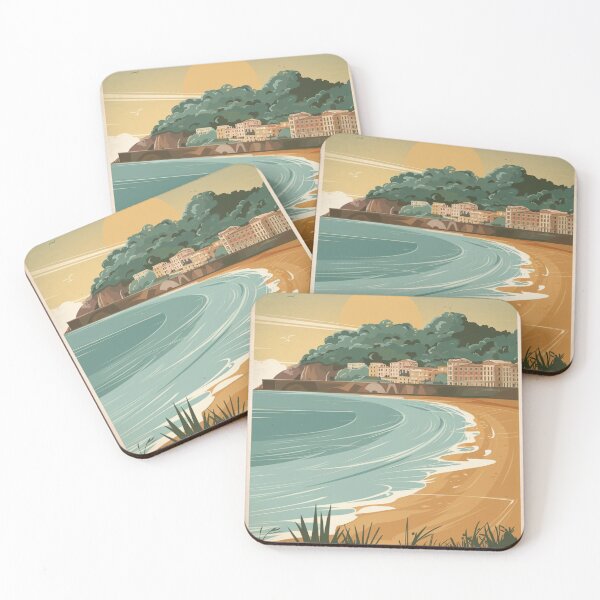 Item preview, San Sebastian Vintage Travel Poster designed and sold by TravelerRat.
