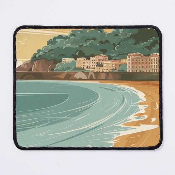 Item preview, San Sebastian Vintage Travel Poster designed and sold by TravelerRat.